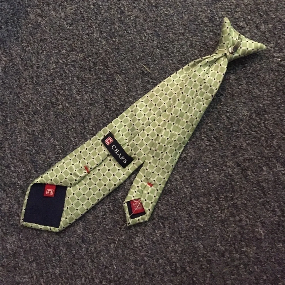 Chaps boys clip on necktie children's silk tie